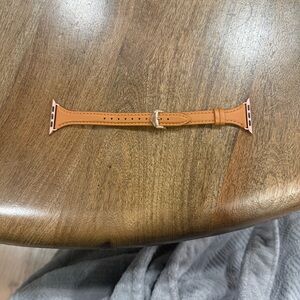 Tan Leather Apple Watch Band